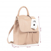 Rucsac dama din piele naturala DiAmanti Umberto Rosa